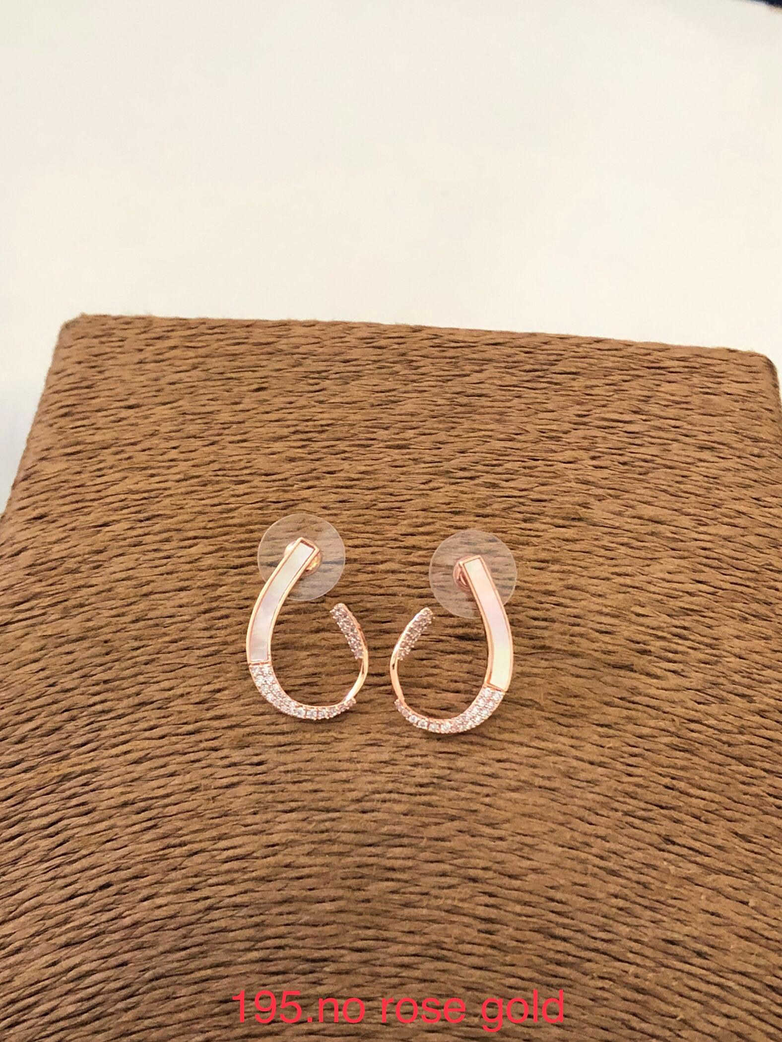 Rose Lumière Crystal Hoop Earrings