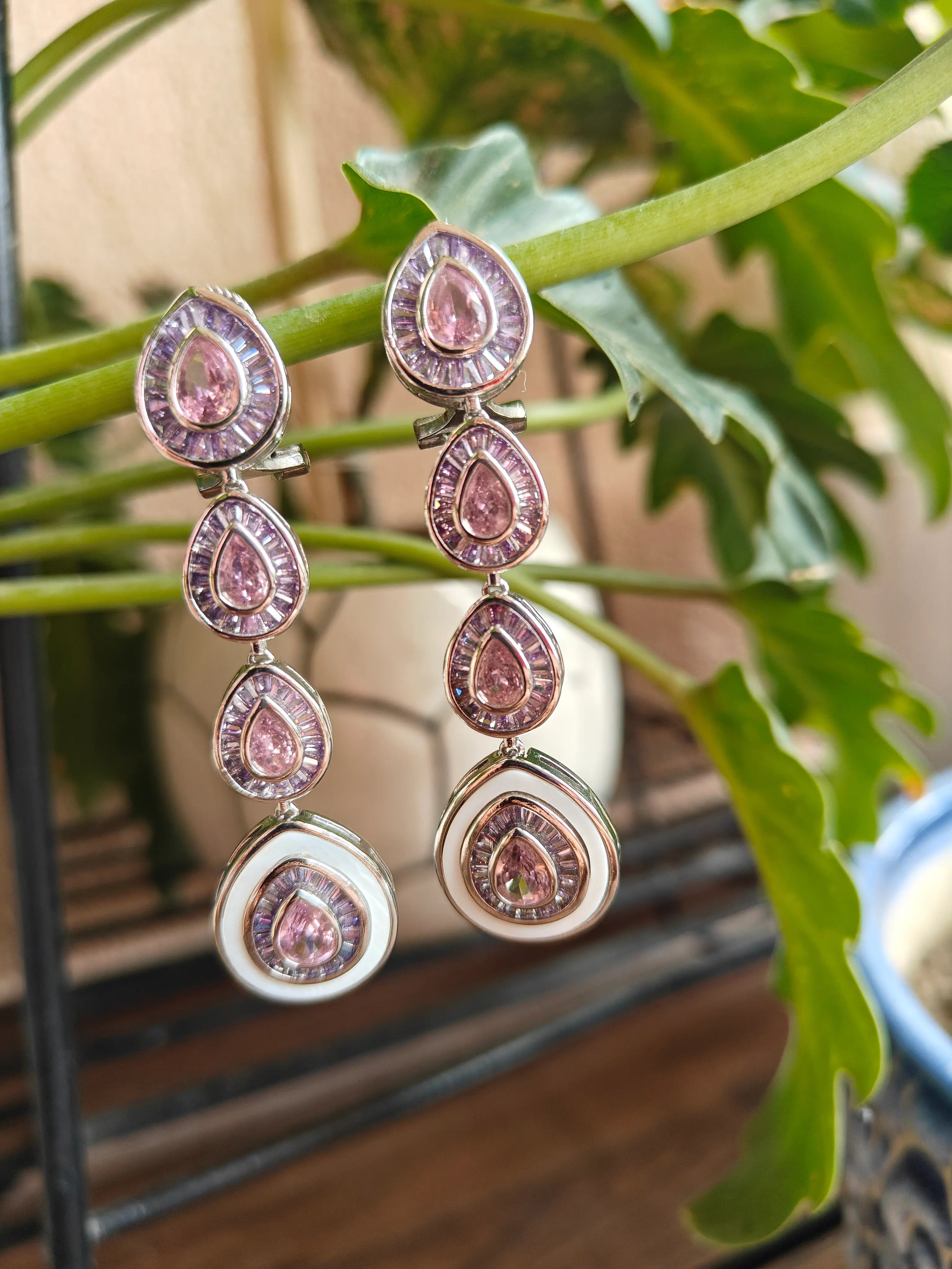Blush Curve Mini Hoops