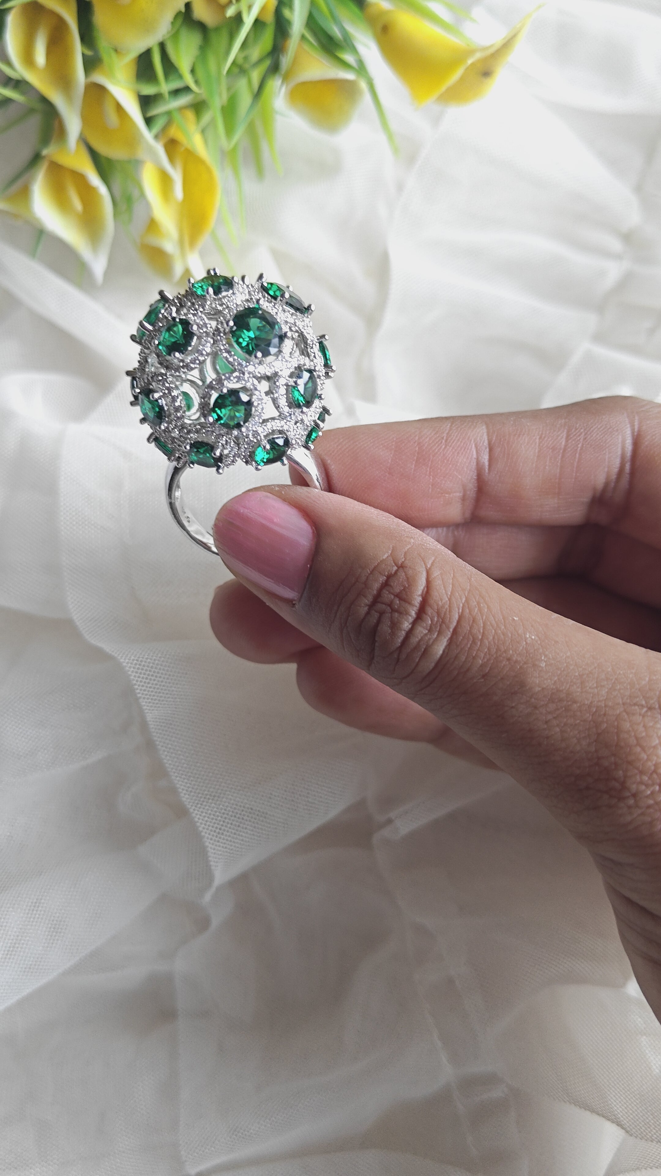 Emerald Statement Ring