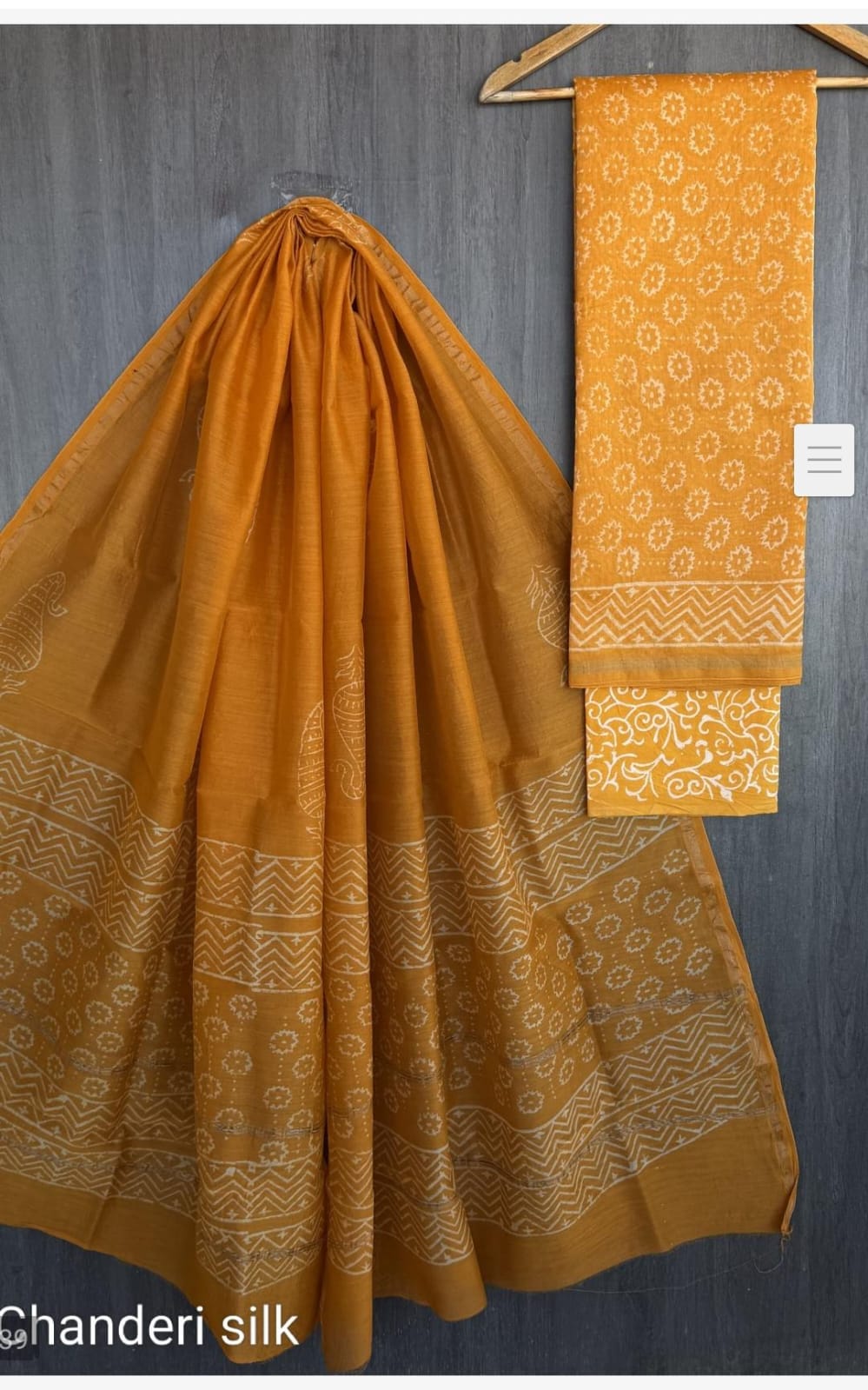 Chanderi silk suit piece
