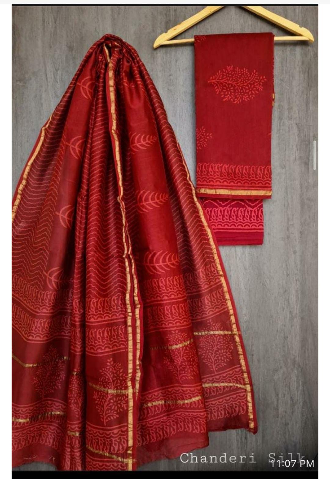Chanderi silk- handloom