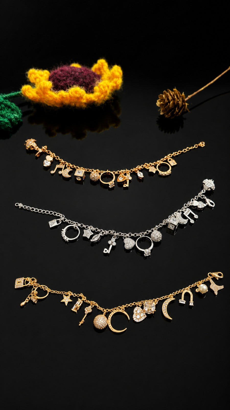 Celestial & Whimsical Multi-Charm Bracelets