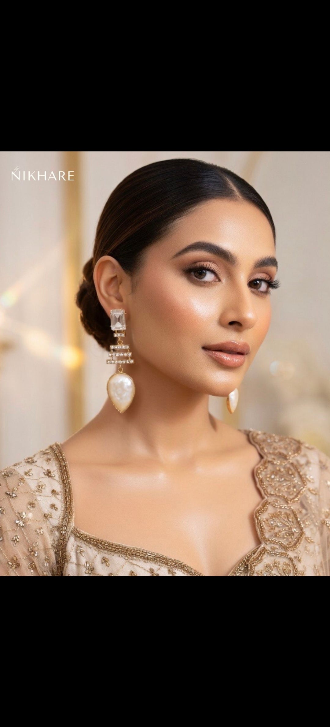 Ivory Pearl Luxe Drop Earrings – Timeless Minimal Glam